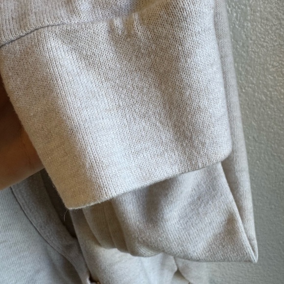 GAP Soft Oatmeal Lightweight Hoodie Size Small Neutral Minimal - Picture 5 of 7